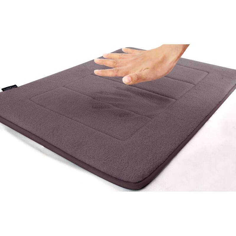 Ultra-Soft Extra-Thick Memory Foam Bath Mat 21 in x 34 in