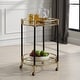 preview thumbnail 3 of 3, Uttermost Dolly Round Bar Cart - 29.75"H x 22"W x 22" D