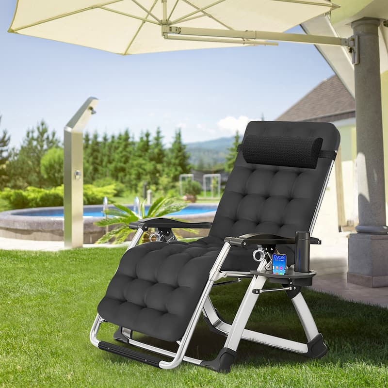 DoCred Zero Gravity Chair, Folding Adjustable Patio Lounge Chair