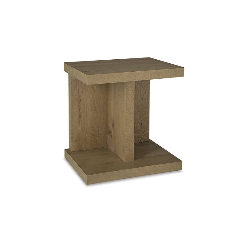 Signature Design by Ashley Brinstead Light Brown Chairside End Table - 22"W x 18"D x 24"H