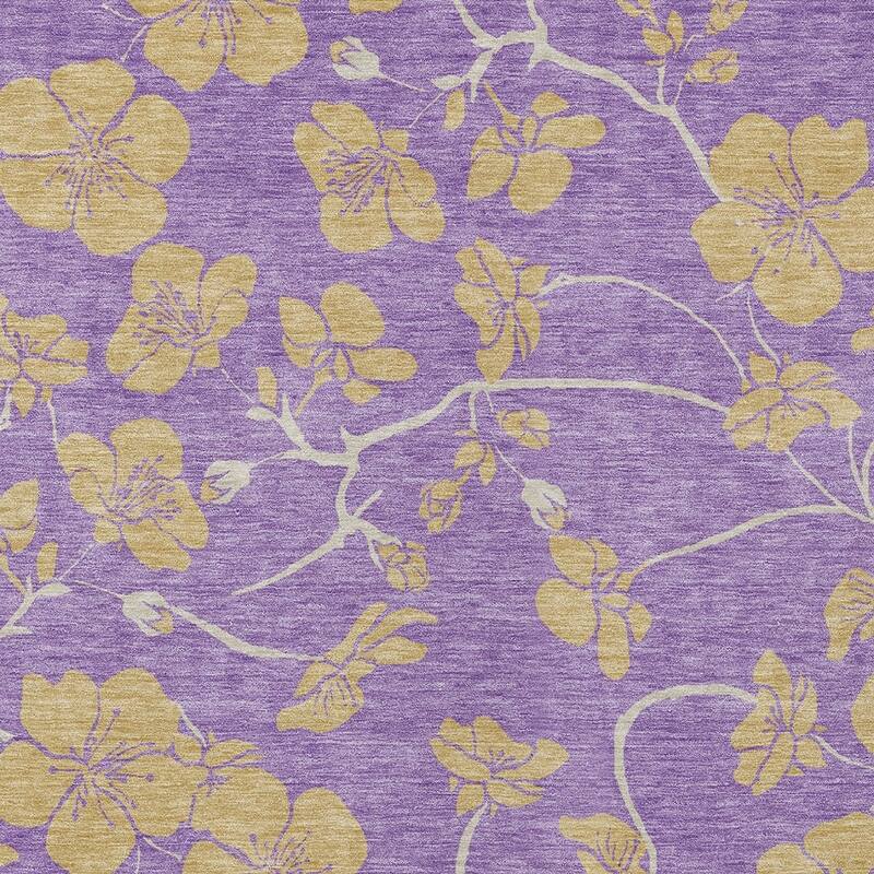HomeRoots Floral Transitional Rectangle Outdoor Rug