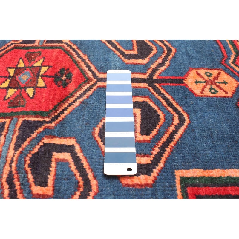 ECARPETGALLERY Hand-knotted Konya Anatolian Blue Wool Rug - 4'2 x 7'5