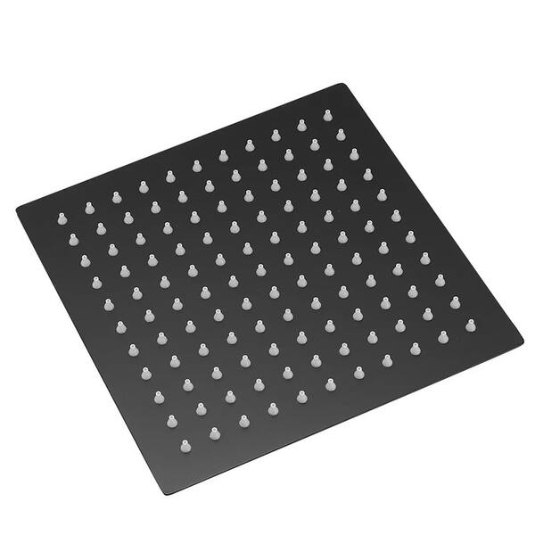 12 Inch Rainfall Shower Head Square Ultra Thin 304 Stainless Steel Rain ...