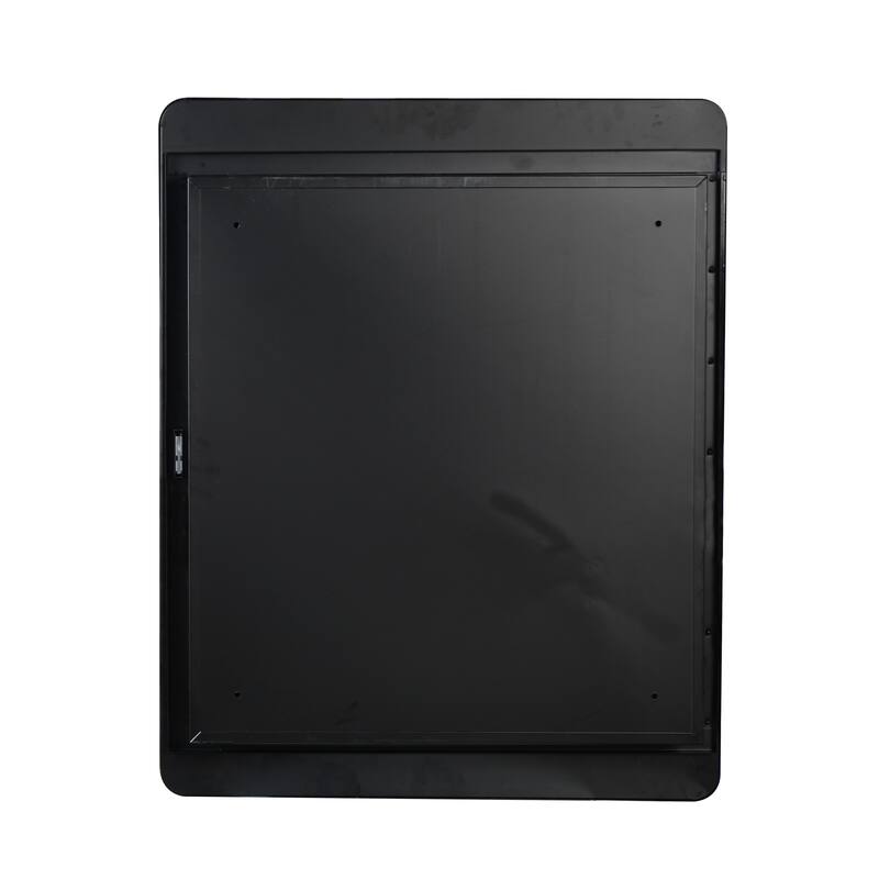 Black Medicine Cabinet Metal Framed Wall mount or Recessed Mirror Cabinet