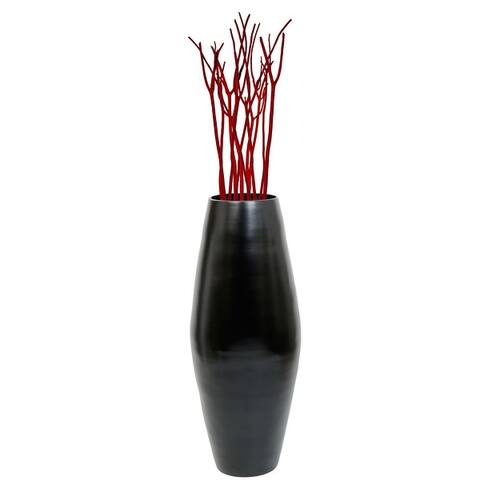 Uniquewise Bamboo Floor Vase Cylinder, For Dining Living Room Entryway Decoration
