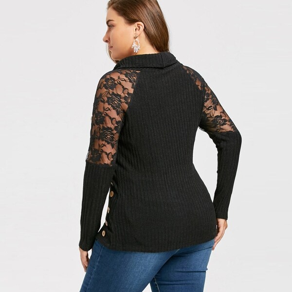 women's plus size turtleneck tops