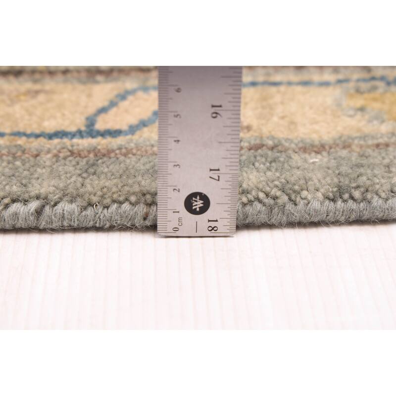 ECARPETGALLERY Hand-knotted Finest Agra Jaipur Teal Wool Rug - 9'3 x 12'10