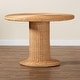 preview thumbnail 8 of 7, Farrow Bohemian Braided Light Honey Rattan Dining Table - Light Honey