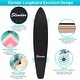 preview thumbnail 4 of 7, 42 in. Geometric Pink Longboard Skateboard Drop Through Deck Complete Maple Cruiser Freestyle, Camber Concave