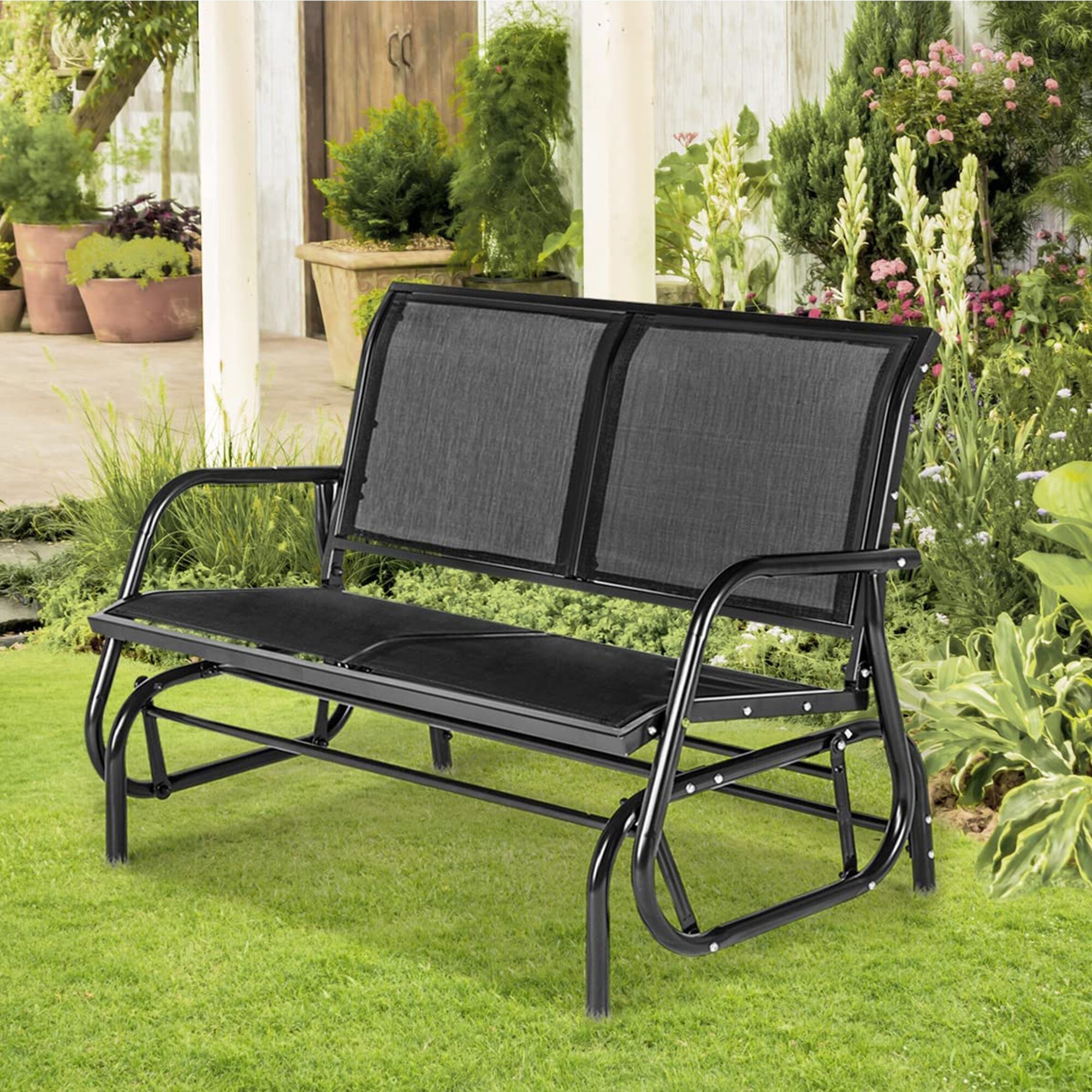 Garden bench rocker sales