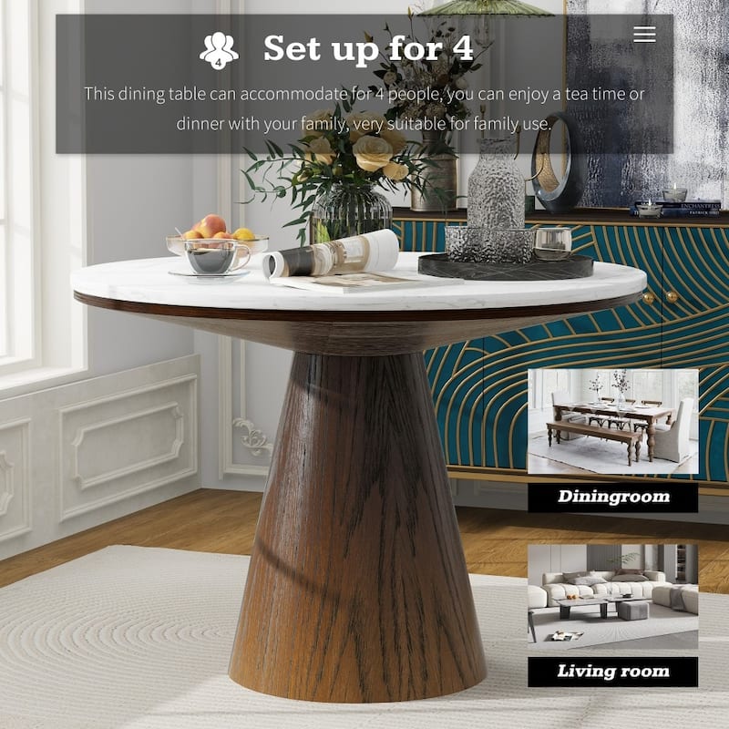 Round Dining Table Minimalist Elegant Table