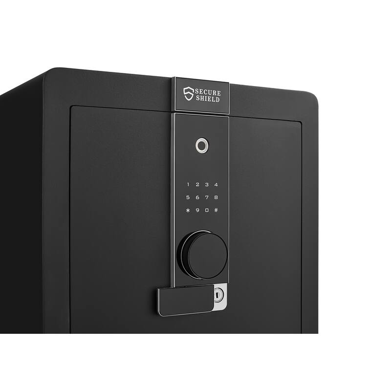 Security Electronic Steel Home Safe, Anti-Theft Digital Security Lock Box with Smart Alert System, Personal Document Safes