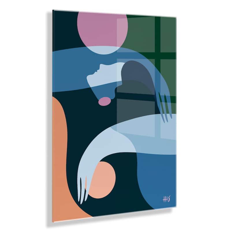 Kate and Laurel Self Love No Floating Acrylic Art by Maggie Stephenson - 23x31