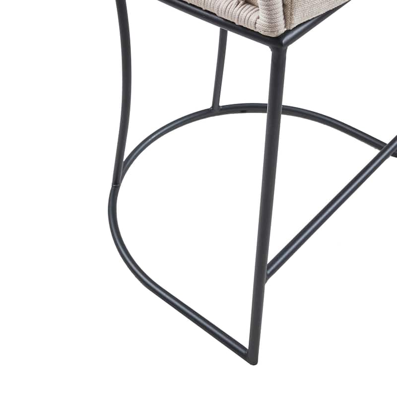 Madison Park Carmel Woven Counter Stool 25"
