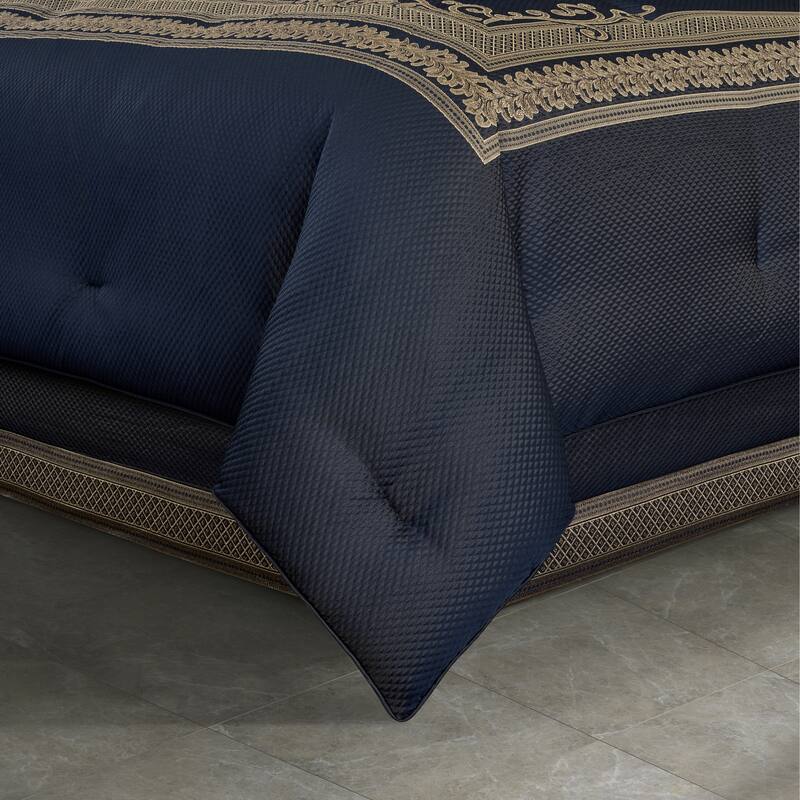 J. Queen New York Excelsior Royal Blue Comforter Set