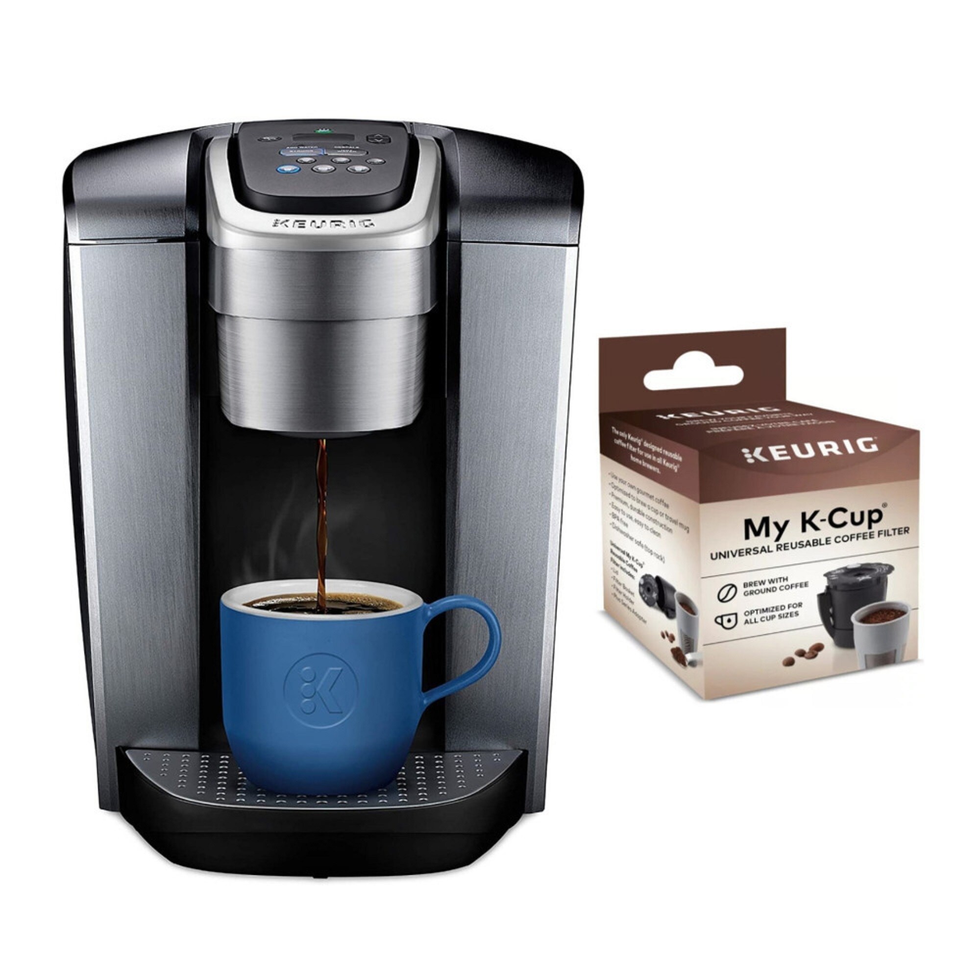 Keurig K Elite Single Serve K Cup Pod Coffeemaker With Coffee Filter Overstock 32382133