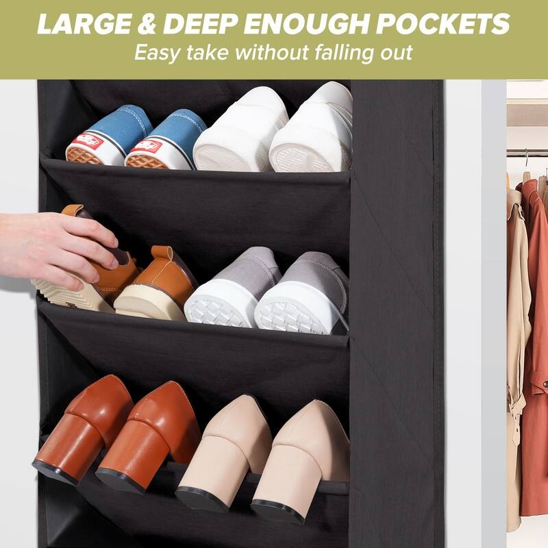 Over the Door Shoe Organizer with 10 Pockets