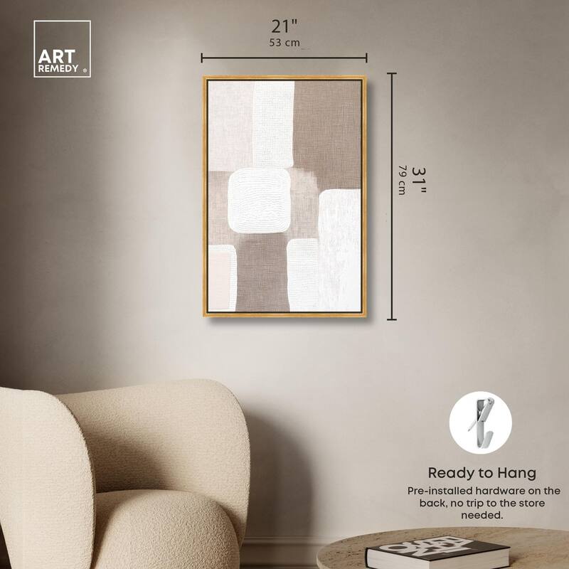 Stucco Squares I Canvas by Art Remedy