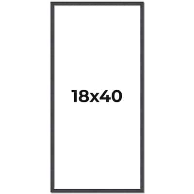 18x40 Frame Brown Solid Wood Picture Frame - Complete Modern Photo