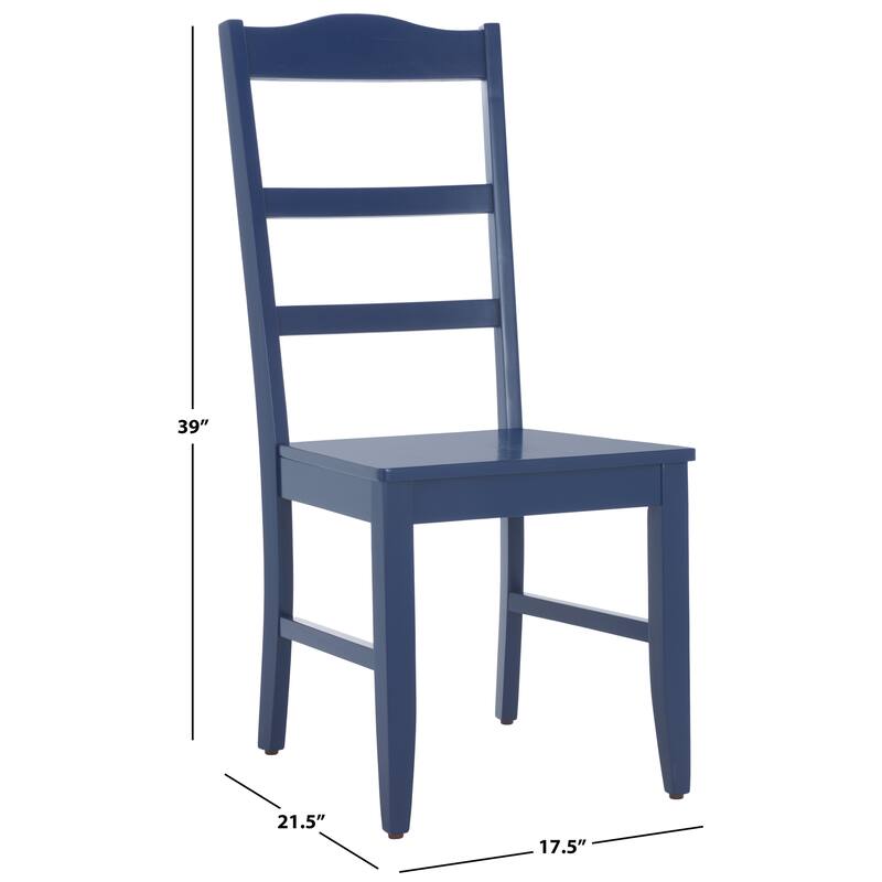SAFAVIEH HOME Svetlana Ladder Back Side Chair - 18"W x 21"D x 40"H