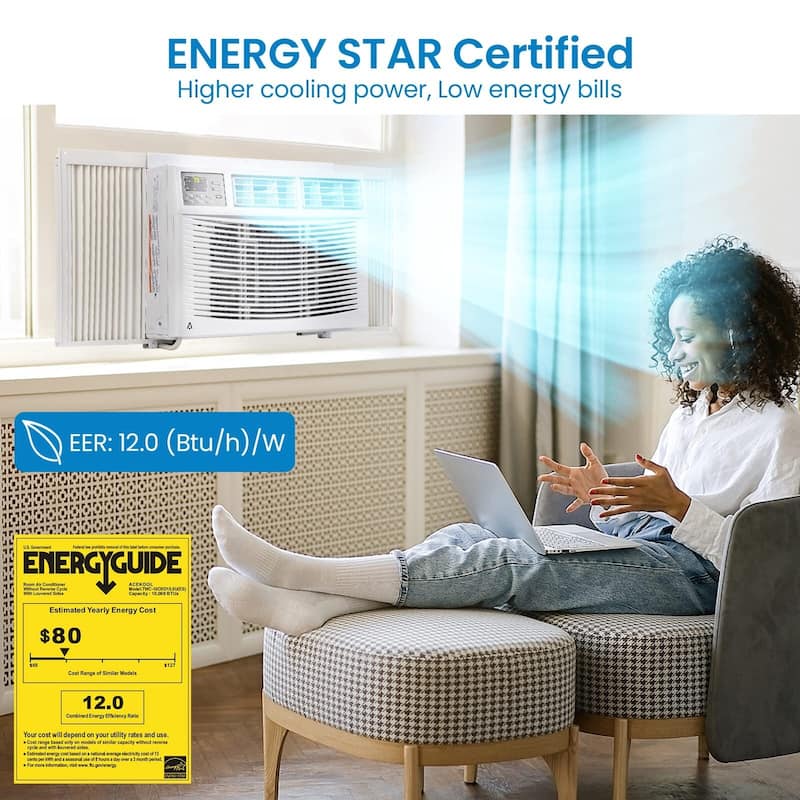 10000 BTU Window Air Conditioner, App Control