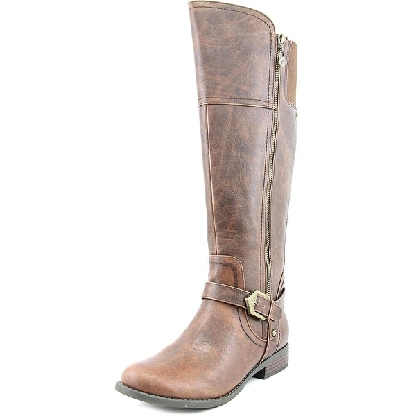 G By Guess Hailee Women Round Toe Synthetic Brown Knee High Boot