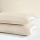 preview thumbnail 1 of 28, 2 Pack Satin Pillowcase Silky Pillow Cases Set King - Ivory