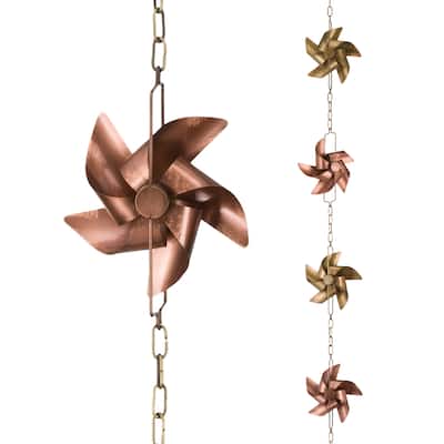 Rain Chain - Pinwheel