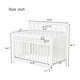 preview thumbnail 9 of 16, Solid Wood Certified Baby Safe Crib，Non-Toxic Finish