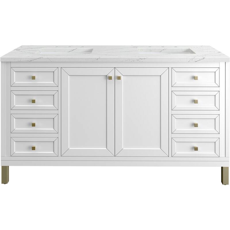 James Martin Vanities 503-V60D-FENC Chicago 60" Free Standing Double