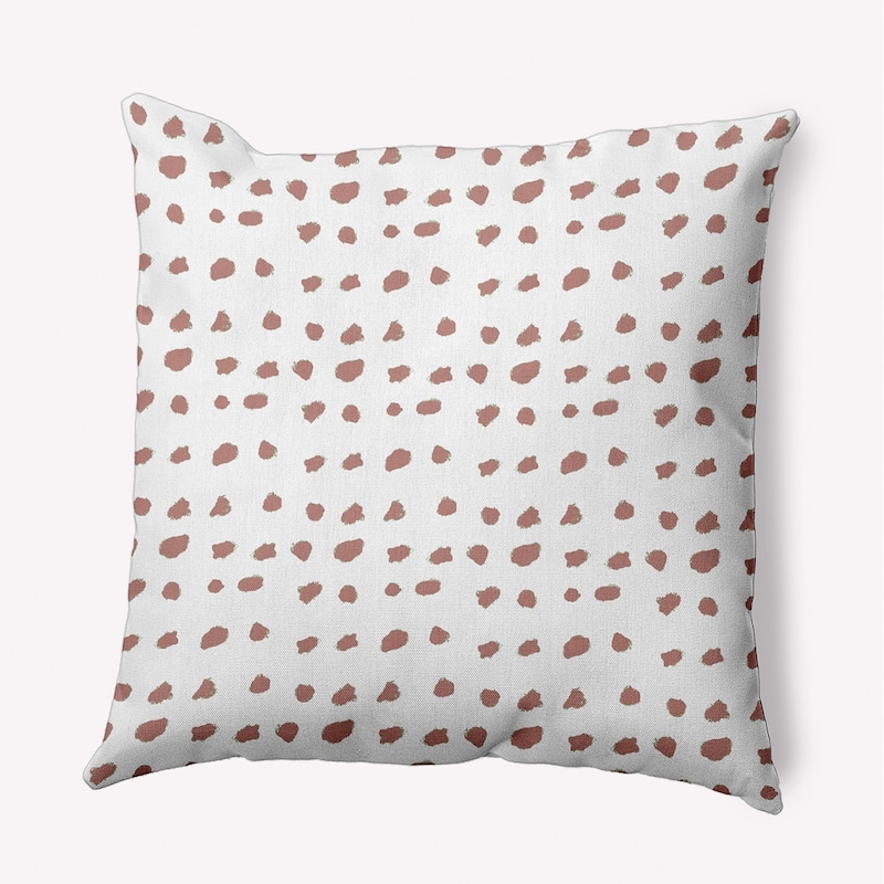 Dot Of Spots Decorative Throw Pillow - Rusty Mauve - 26"x 26"