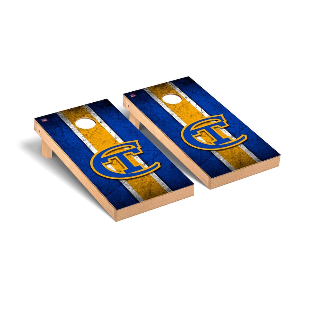 New York City Technology Yellow Jackets Vintage Cornhole Board Set