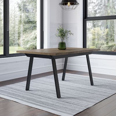 Amisco Kane Solid Wood Extendable Dining Table