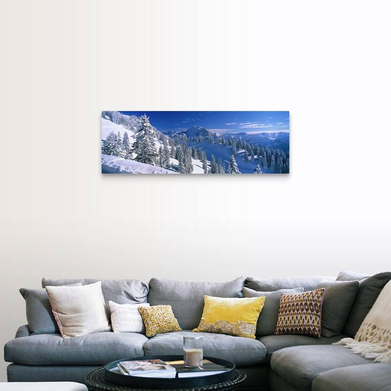 "Alpine Scene, Bavaria, Germany" Canvas Wall Art - 48 x 16