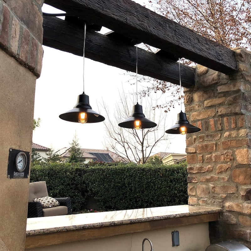 Aria 1 Light Outdoor Pendant - Imperial Black