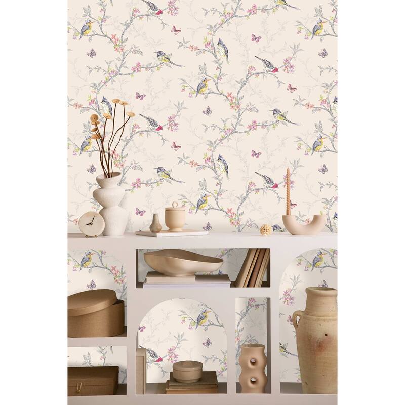 Phoebe Nature Trail Unpasted Wallpaper – 396in x 20.8in