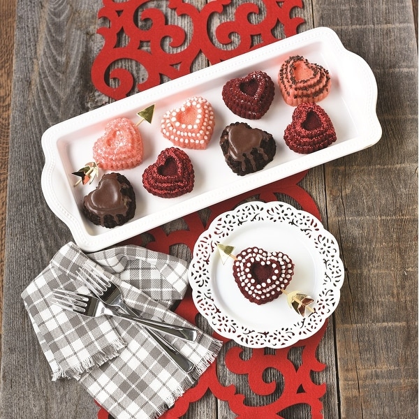 Nordic Ware Tiered Heart Cakelet Pan. Opens flyout.