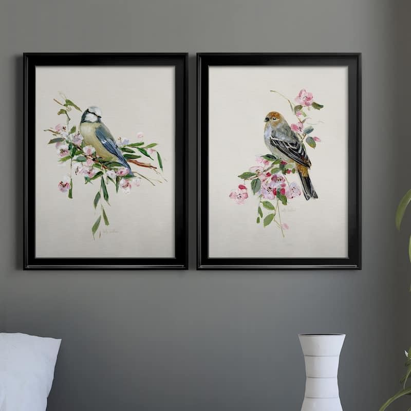 Spring Song Blue Bird Premium Framed Print - Ready to Hang - Multi-Color