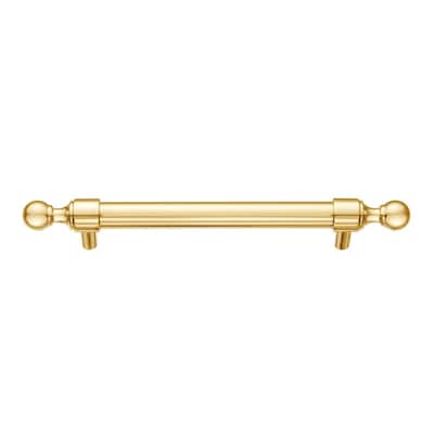 Utopia Alley Vaduz Pull Handle - Polished Gold Cabinet Drop Pull Handles, 5.0" Center to Center