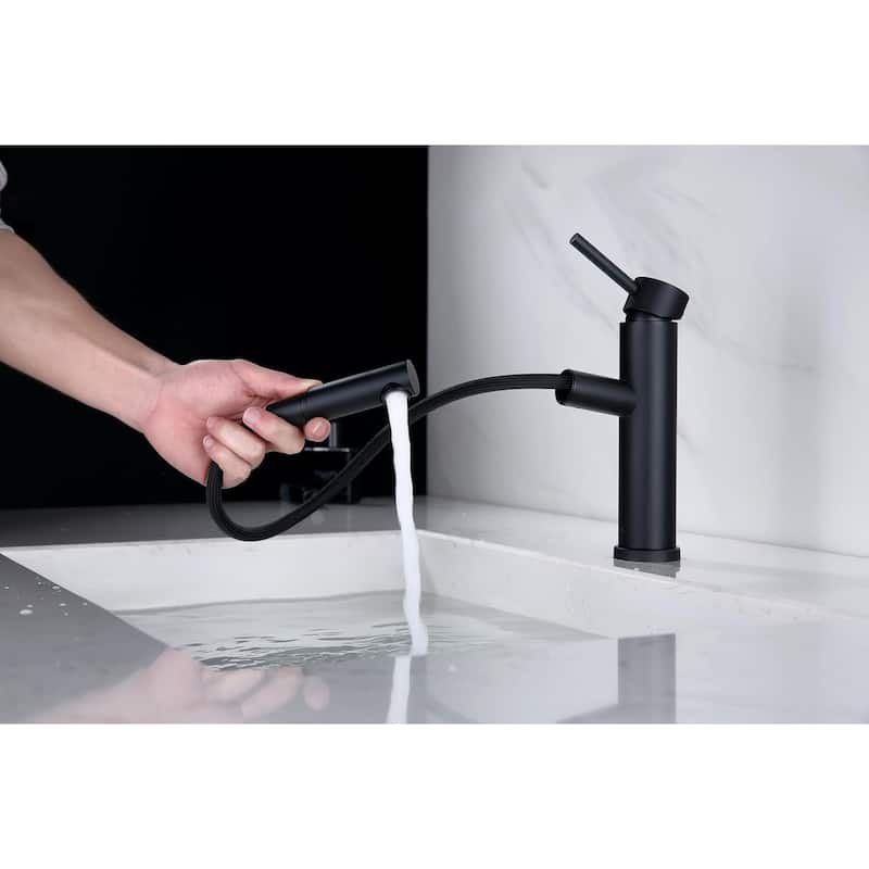 MEPO Single Hole Pullout Spout Faucet - 7'' x 7'' x 2''