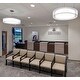 preview thumbnail 2 of 2, 30'' Cortez LED Semi-Flush - Satin Nickel - Shear Organza Shade-