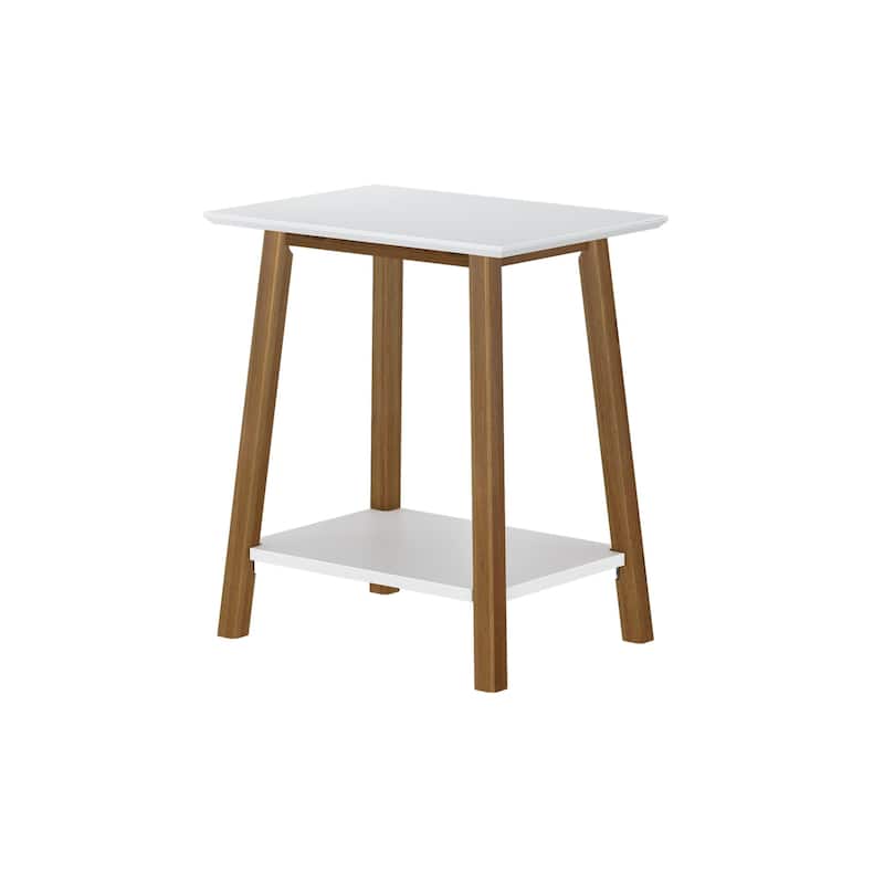 Plank and Beam Mid-Century Modern Accent End Table - 23" L x 16.25" W x 25.5" H