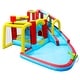 preview thumbnail 2 of 6, 7 in1 Inflatable Slide Water Park Bouncing House Soccer Bouncer - Blue