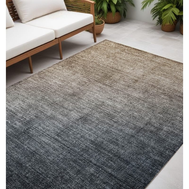 Naz Ombre Weather Resistant Blended Style Outdoor Rug - 5' X 8' - Multi
