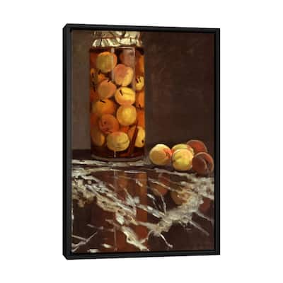iCanvas "Jar of Peaches (Das Pfirsichglas)" by Claude Monet Framed