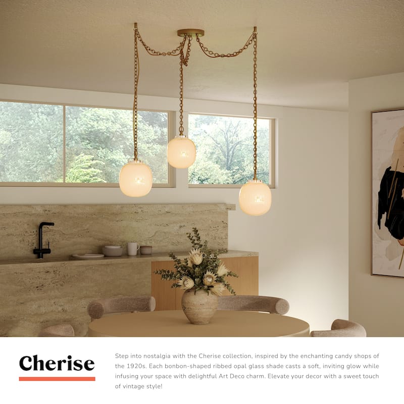 Alora Lighting MP579707 Cherise 3 Light 7" Wide Multi Light Pendant