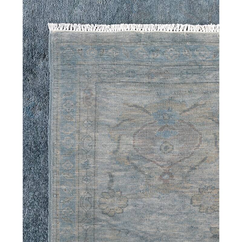 Overdyed One-of-a-Kind Hand-Knotted Area Rug - Gray - 9' 1" x 12' 1"
