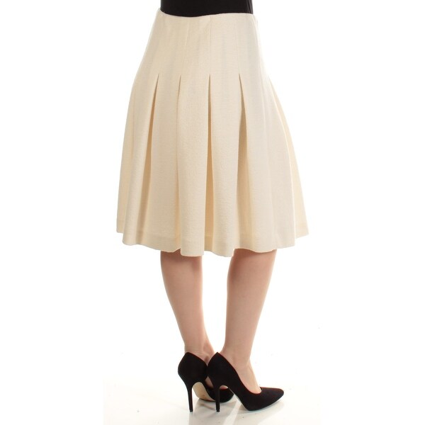 Womens ivory pleated skirt Clearance