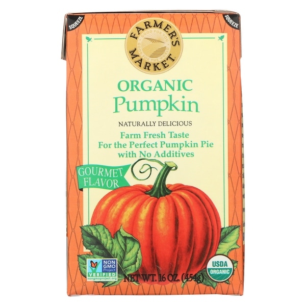 Farmer's Market Organic Pumpkin - Potato Puree - Case of 12 - 16 oz.