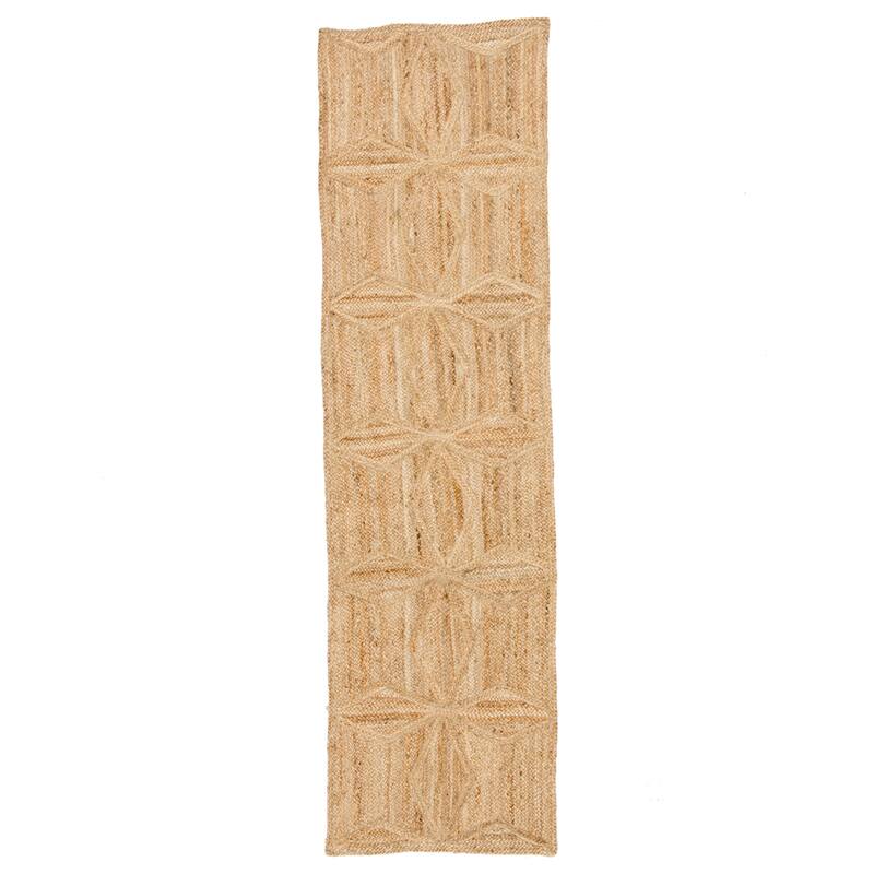 Bancroft Beige Natural Jute Geometric Area Rug